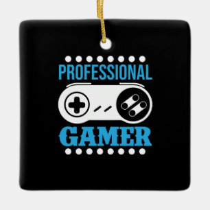 Ornamento De Cerâmica Gamer Gift Professional Gamer