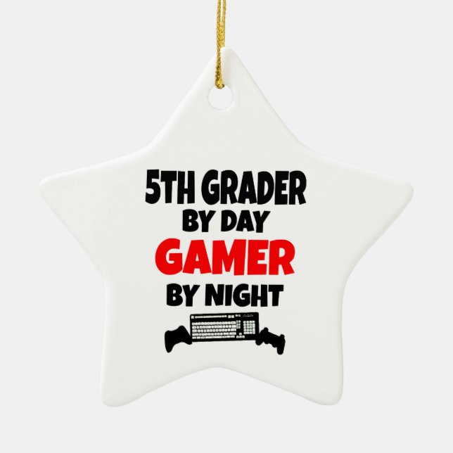 Ornamento De Cerâmica Gamer Grader 5 (Frente)