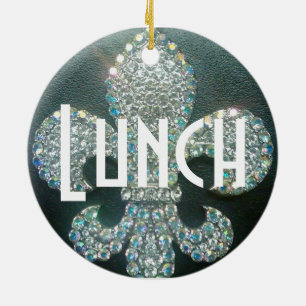 Ornamento De Cerâmica Gancho de porta "reunião/almoço "