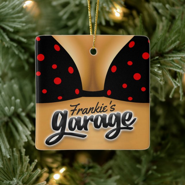 Ornamento De Cerâmica Garagem da Caverna Bikini Babe Girl (Árvore)