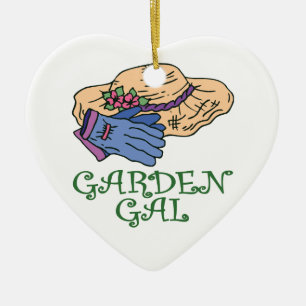 Ornamento De Cerâmica Garden Gal, Gardener