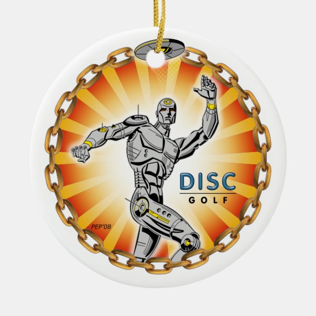 Ornamento De Cerâmica Gatilho Robô Nº 2 (Frente)