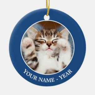 Ornamento De Cerâmica Gatinho em meu regaço