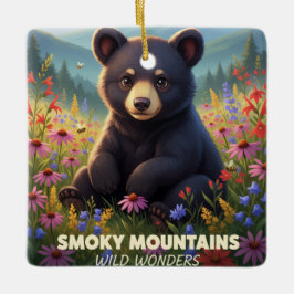 Ornamento De Cerâmica Gatlinburg Smokey Mountains Wild Wonders