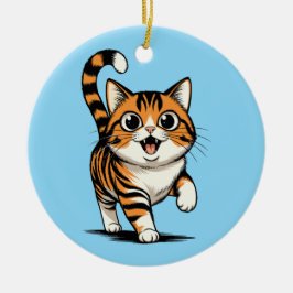 Ornamento De Cerâmica gato