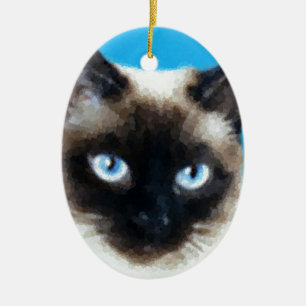 Ornamento De Cerâmica Gato 1