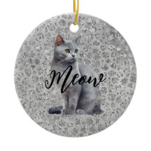 Gato de Cinza-leopardo e gatinho