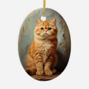 Ornamento De Cerâmica Gato de Shorthair exótico