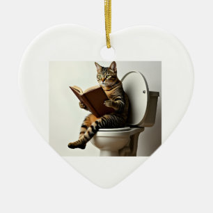 Ornamento De Cerâmica Gato Feliz: Design de Gatinhos Gons Bonitos para G