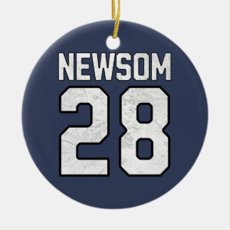 Ornamento De Cerâmica Gavin Newsom 2028 Para Presidente N.º 28