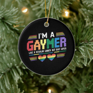 Ornamento De Cerâmica Gaymer como um jogador regular, mas jogador muito