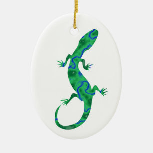 Ornamento De Cerâmica Geco verde Deco de espécie
