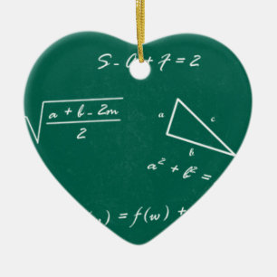 Ornamento De Cerâmica geek de álgebra professor de matemática