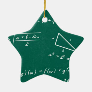 Ornamento De Cerâmica geek de álgebra professor de matemática