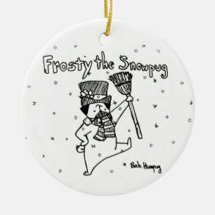 Ornamento De Cerâmica Gelado o Snowpug