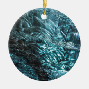 Ornamento De Cerâmica Gelo azul de uma caverna de gelo, Islândia