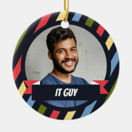 Ornamento De Cerâmica Gelo pra te conhecer! Temperatura -  Natal no Escr