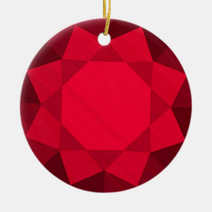 Ornamento De Cerâmica Gemstone Garnet / Imagem Gráfica de Joias