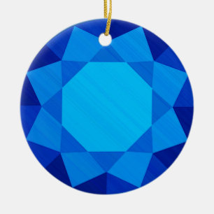 Ornamento De Cerâmica Gemstone Sapphire/Imagem Gráfica de Joias