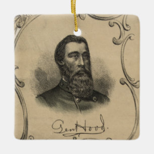 Ornamento De Cerâmica Genera John Bell Hood