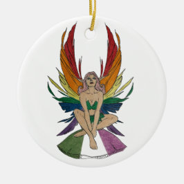 Ornamento De Cerâmica Gênero queer Fada