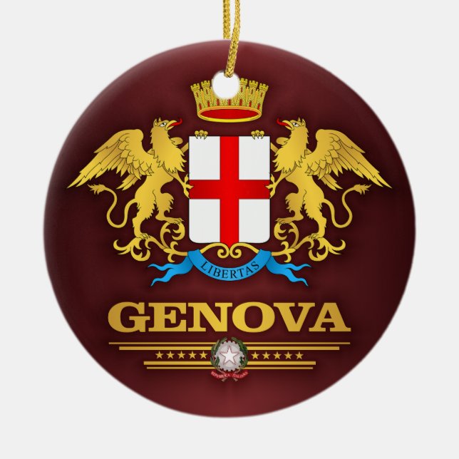 Ornamento De Cerâmica Génova (Génova) (Frente)