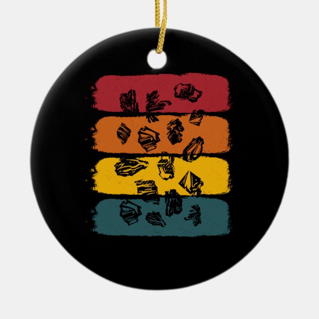 Ornamento De Cerâmica Geóloga Geology Rocks (Frente)