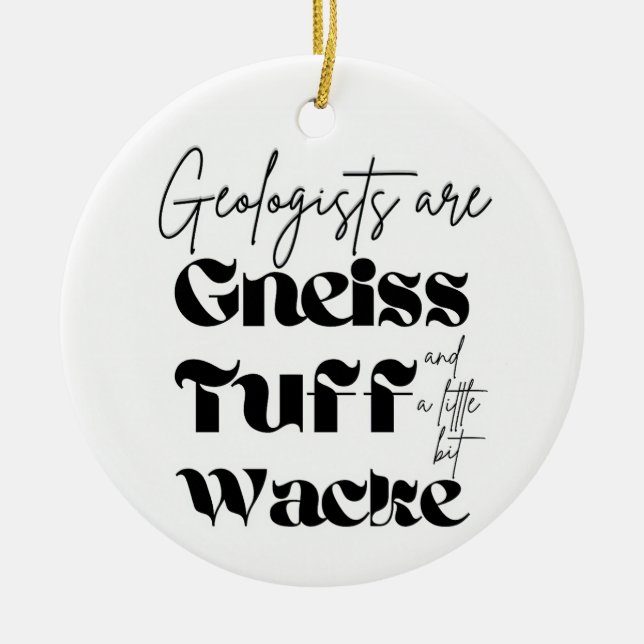 Ornamento De Cerâmica Geólogo (Frente)