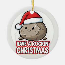 Ornamento De Cerâmica Geólogo engraçado