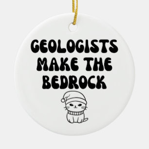Ornamento De Cerâmica Geólogo engraçado
