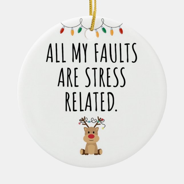 Ornamento De Cerâmica Geólogo engraçado (Frente)