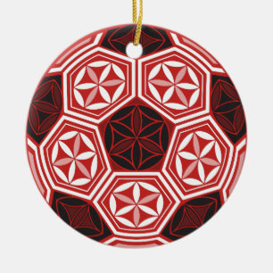 Ornamento De Cerâmica geometria sagrado do futebol