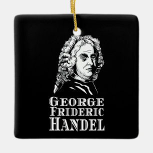 Ornamento De Cerâmica George Frideric Handel Retrait