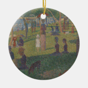 Ornamento De Cerâmica Georges Pierre Seurat Estudo para um Domingo em