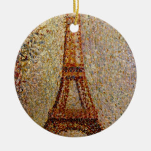 Ornamento De Cerâmica Georges Seurat: Torre Eiffel (1889)