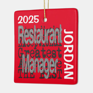 Ornamento De Cerâmica Gerenciador de Restaurantes Extraordinário PERSONA