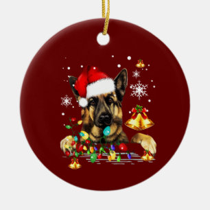 Ornamento De Cerâmica German shepherd