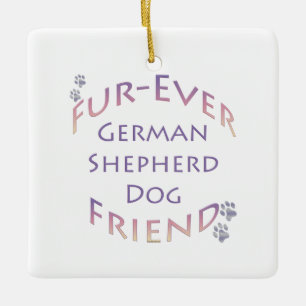 Ornamento De Cerâmica German shepherd Cão Futuro