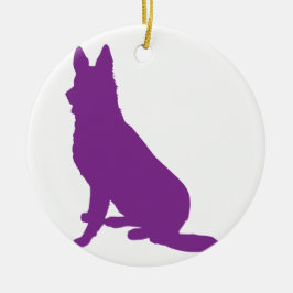 Ornamento De Cerâmica GERMAN SHEPHERD nº 40