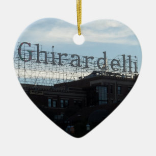 Ornamento De Cerâmica Ghirardelli San Francisco quadrado