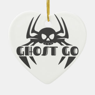 Ornamento De Cerâmica Ghost Go Spooky Season