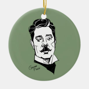 Ornamento De Cerâmica Giacomo Puccini