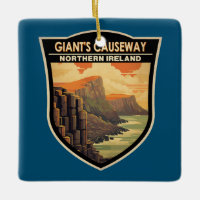 Giants Causeway Norte Irlanda Viagem Vintage