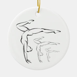 Ornamento De Cerâmica Ginástica