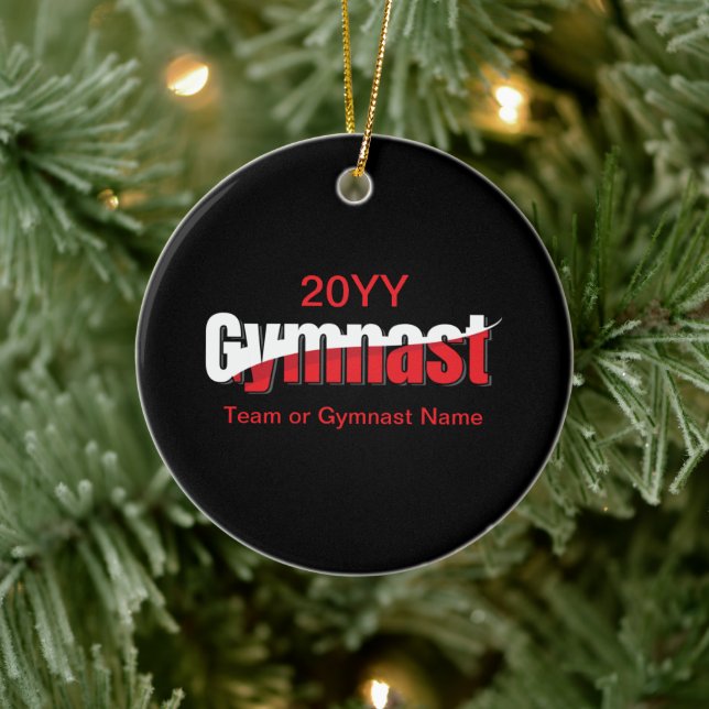 Ornamento De Cerâmica Ginástica - Abstrato de ginástica - Arte de Palavr (Árvore)