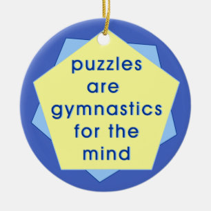 Ornamento De Cerâmica Ginástica da mente