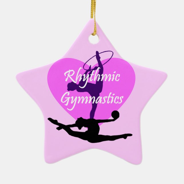Ornamento De Cerâmica Ginástica rítmica (Verso)