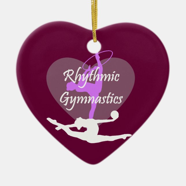 Ornamento De Cerâmica Ginástica Rítmica (Frente)