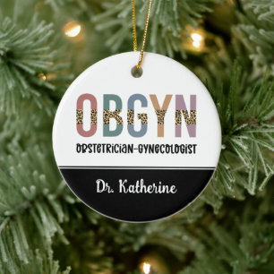 Ornamento De Cerâmica Ginecologista Obstetrícia Personalizada