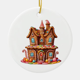 Ornamento De Cerâmica GingerBread Fall Vibes Ornaments 
